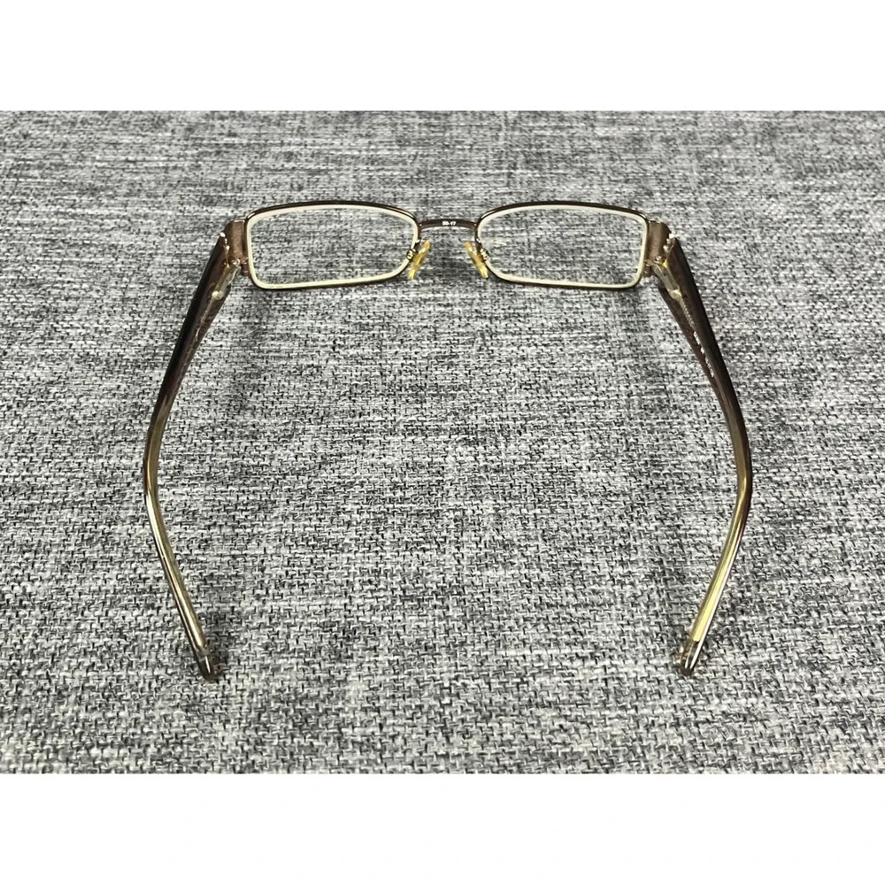 Salsa SA 804 BR Brown Rectangular Eyeglasses Scrollwork Temples 50-17-135